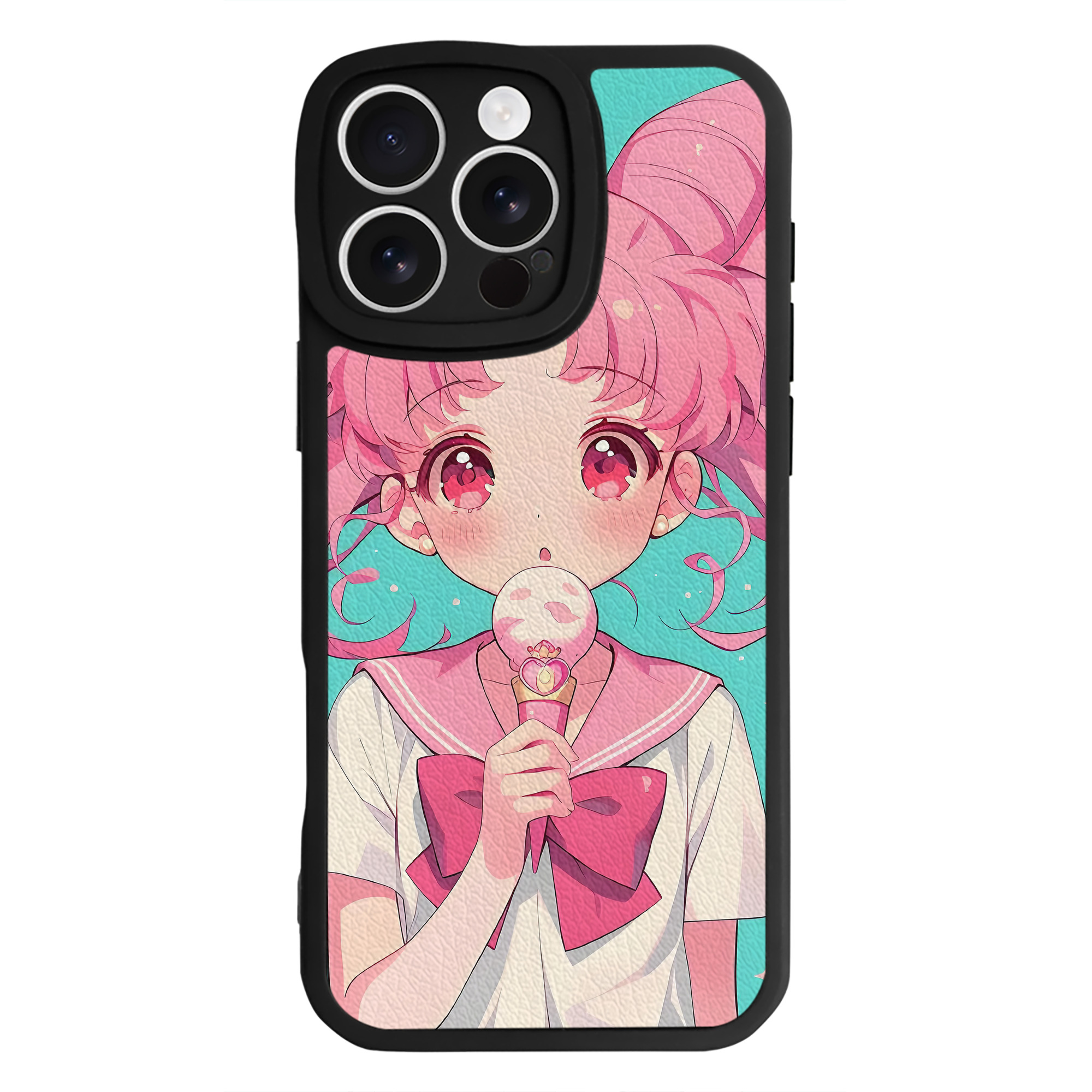 （画像用） 美少女戦士セーラームーン Sailor Moon 【iPhone 16シリーズ対応】シリコンスマホケース（レザー調） 材質：シリコン
